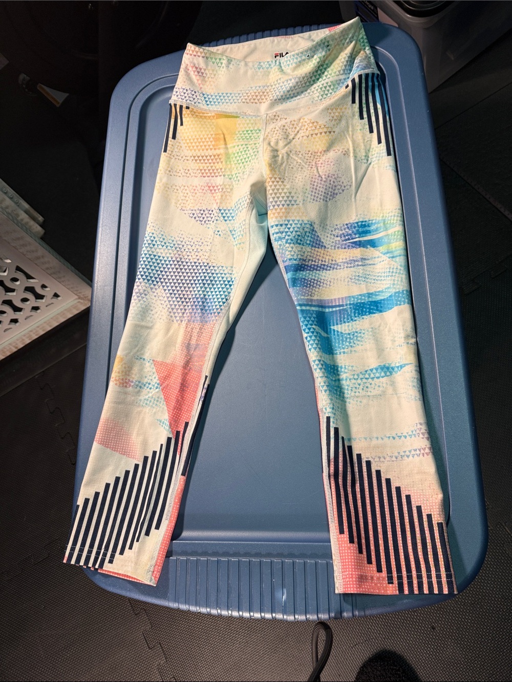 Fila Women’s Pastel Multicolor Patterned Jeggings